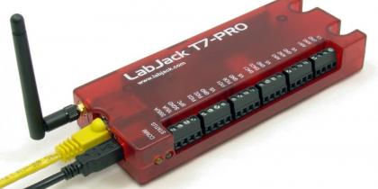 任意负载或2线4-20毫安传感器电流测量，处理4-20毫安信号的最佳方法是使用LJTick电流分流器，这是一个插入LabJack螺钉端子的双通道有源电流-电压转换器模块。