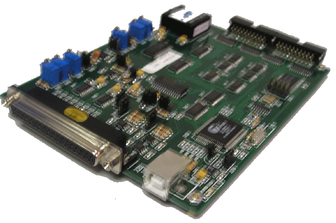 12位单32/双16路100KA/D,程控增益1－1000， 0-10V、±5V、±10V量程,8k字FIFO存储器 ，DI、DO各16路。